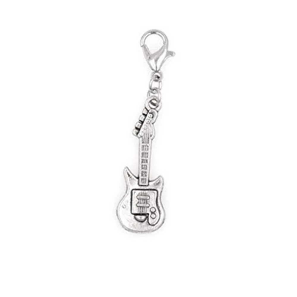 clip on electronic guitar charms for bracelet, planner